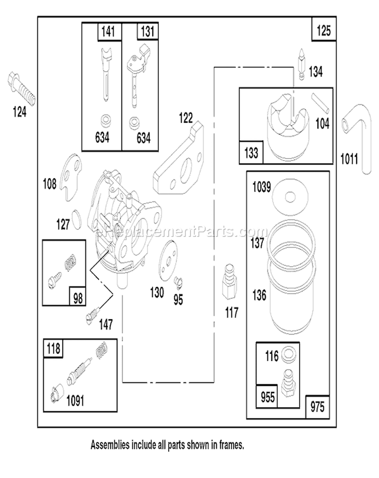 Page D Diagram and Parts List for 22142 7900001-7999999 - 1997 Toro Lawn Mower