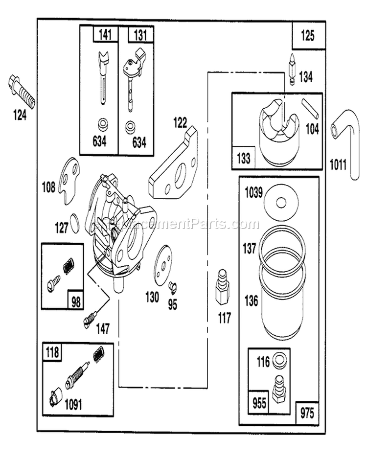 Page D Diagram and Parts List for 22150 5900001-5999999 - 1995 Toro Lawn Mower