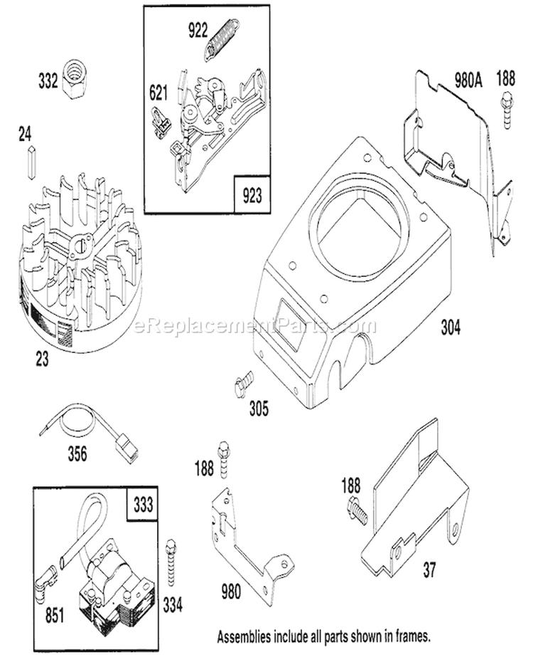 Page G Diagram and Parts List for 22150 6900001-6999999 - 1996 Toro Lawn Mower