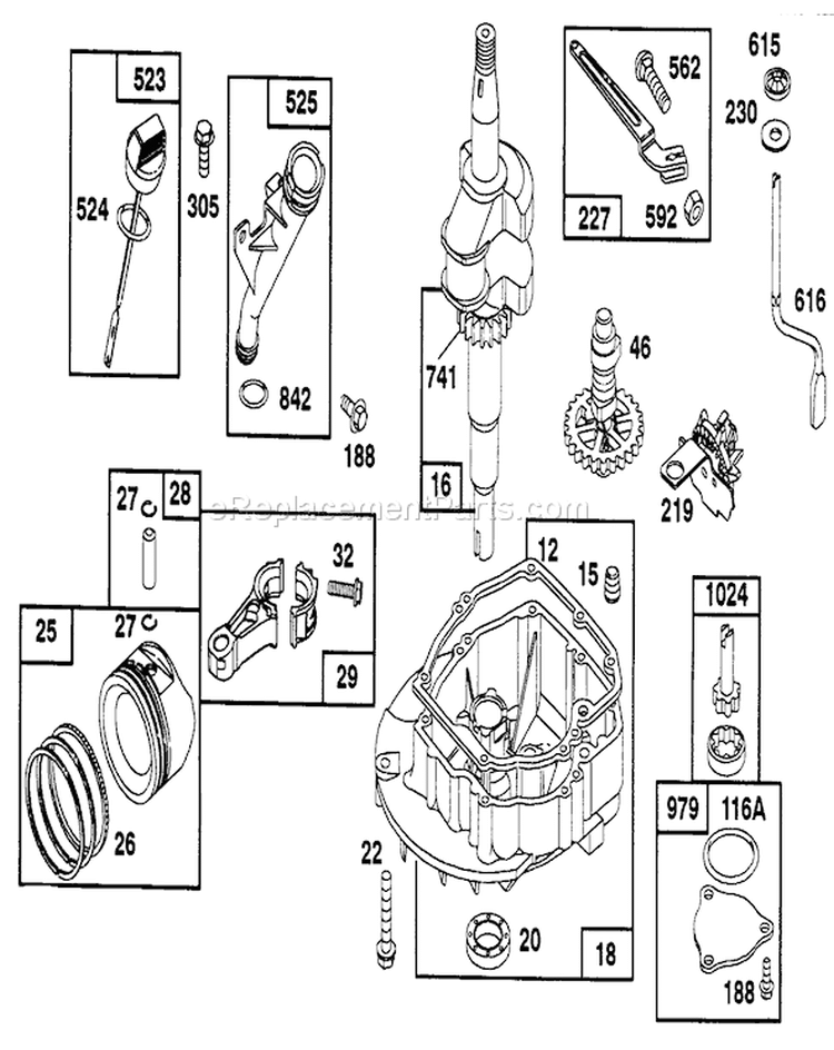 Page D Diagram and Parts List for 22151 2000001-2999999 - 1992 Toro Lawn Mower