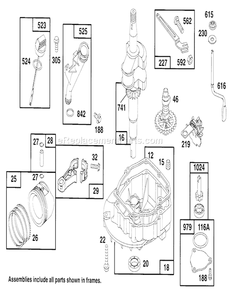 Page D Diagram and Parts List for 22151 4900001-4999999 - 1994 Toro Lawn Mower