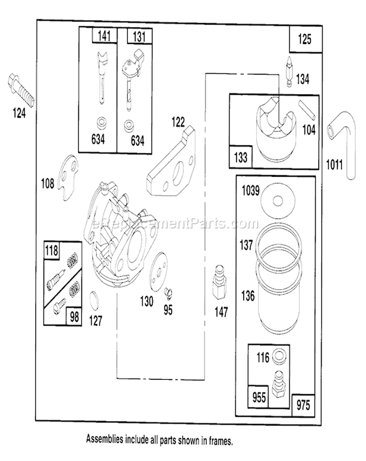 Page E Diagram and Parts List for 22151 4900001-4999999 - 1994 Toro Lawn Mower
