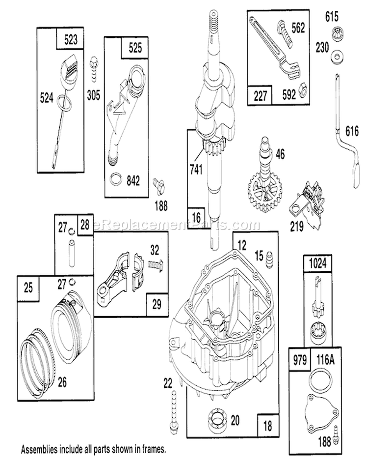 Page D Diagram and Parts List for 22151 6900001-6999999 - 1996 Toro Lawn Mower