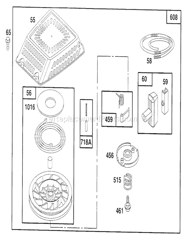 Page G Diagram and Parts List for 22153BC 5900001-5999999 - 1995 Toro Lawn Mower