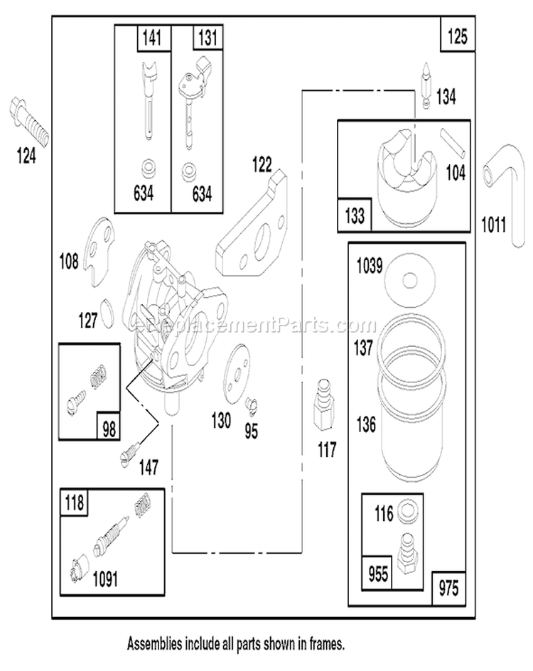 Page E Diagram and Parts List for 22154 7900001-7999999 - 1997 Toro Lawn Mower