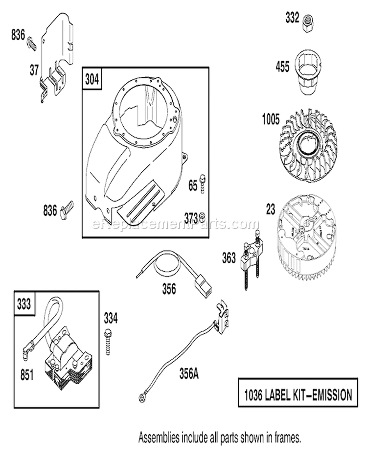 Page H Diagram and Parts List for 22157 230000001-230999999 - 2003 Toro Lawn Mower