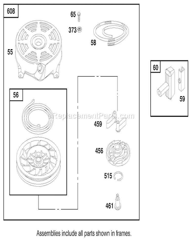 Page J Diagram and Parts List for 22158 200000001-200999999 - 2000 Toro Lawn Mower