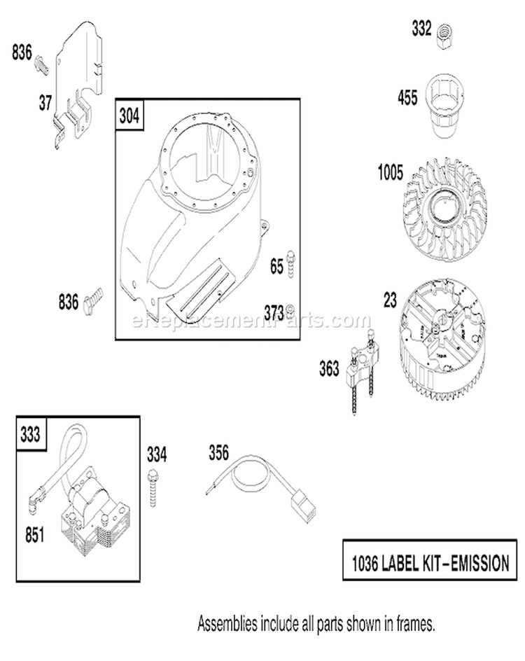 Page H Diagram and Parts List for 22160 200000001-200999999 - 2000 Toro Lawn Mower