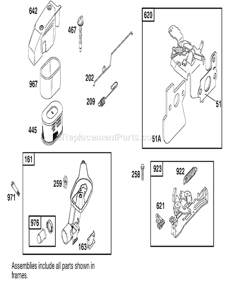 Page F Diagram and Parts List for 22161 210000001-210999999 - 2001 Toro Lawn Mower