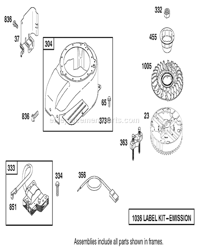 Page H Diagram and Parts List for 22161 210000001-210999999 - 2001 Toro Lawn Mower