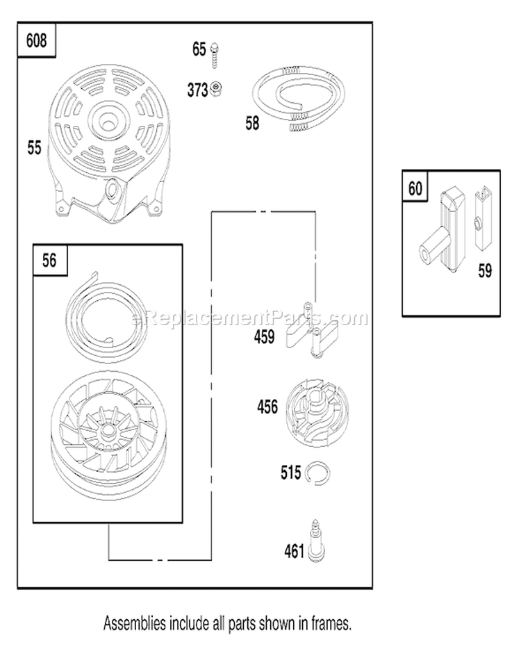Page J Diagram and Parts List for 22161 8900001-8999999 - 1998 Toro Lawn Mower