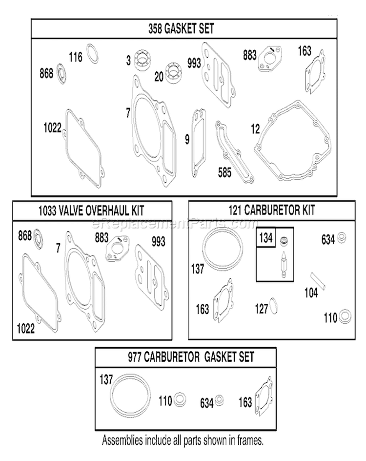 Page K Diagram and Parts List for 22161 8900001-8999999 - 1998 Toro Lawn Mower