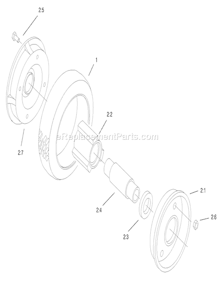 Engine Diagram and Parts List for 22161 8900001-8999999 - 1998 Toro Lawn Mower