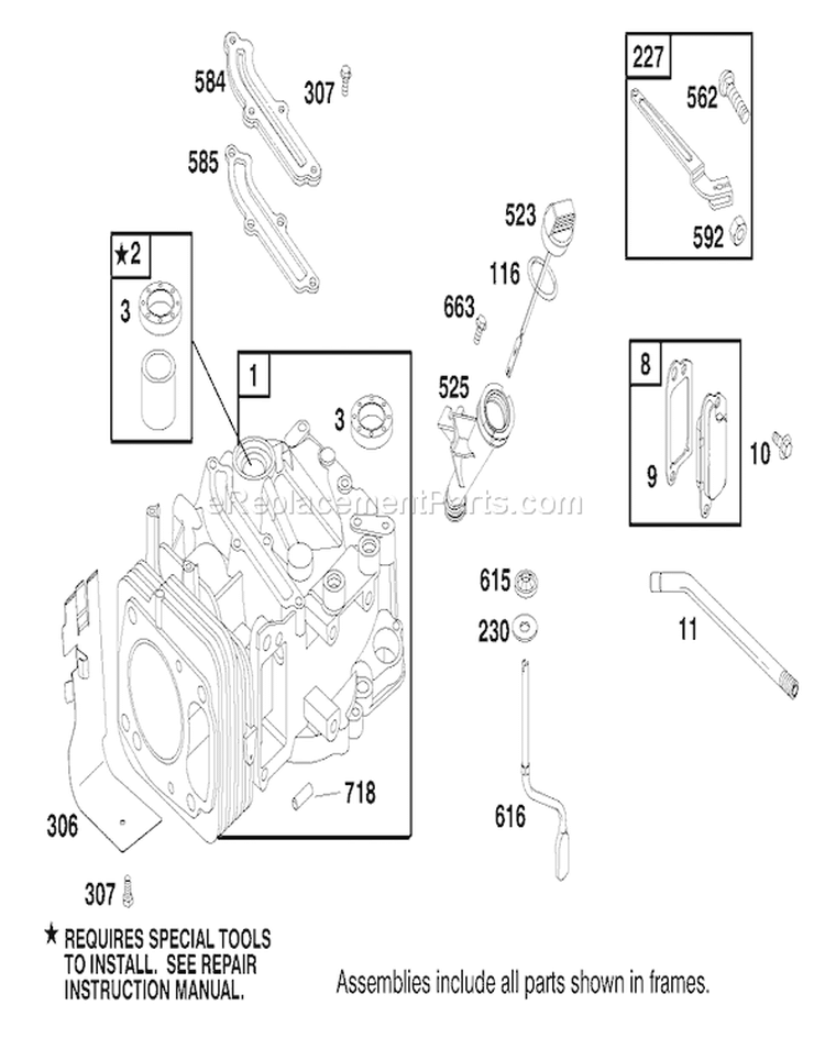 Page C Diagram and Parts List for 22161 8900001-8999999 - 1998 Toro Lawn Mower