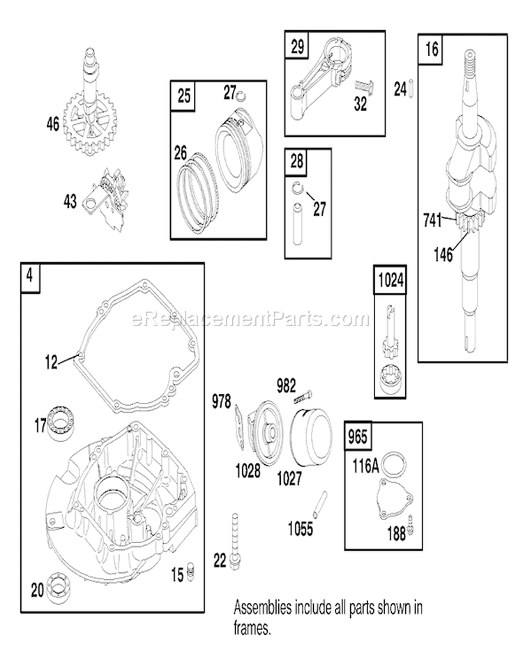 Page E Diagram and Parts List for 22161 8900001-8999999 - 1998 Toro Lawn Mower
