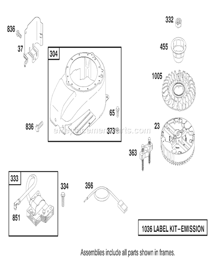 Page I Diagram and Parts List for 22161 8900001-8999999 - 1998 Toro Lawn Mower