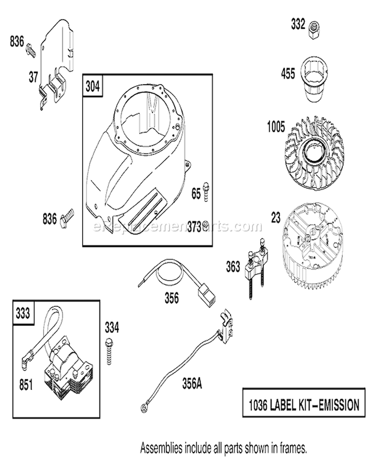 Page H Diagram and Parts List for 22162 9900001-9999999 - 1999 Toro Lawn Mower