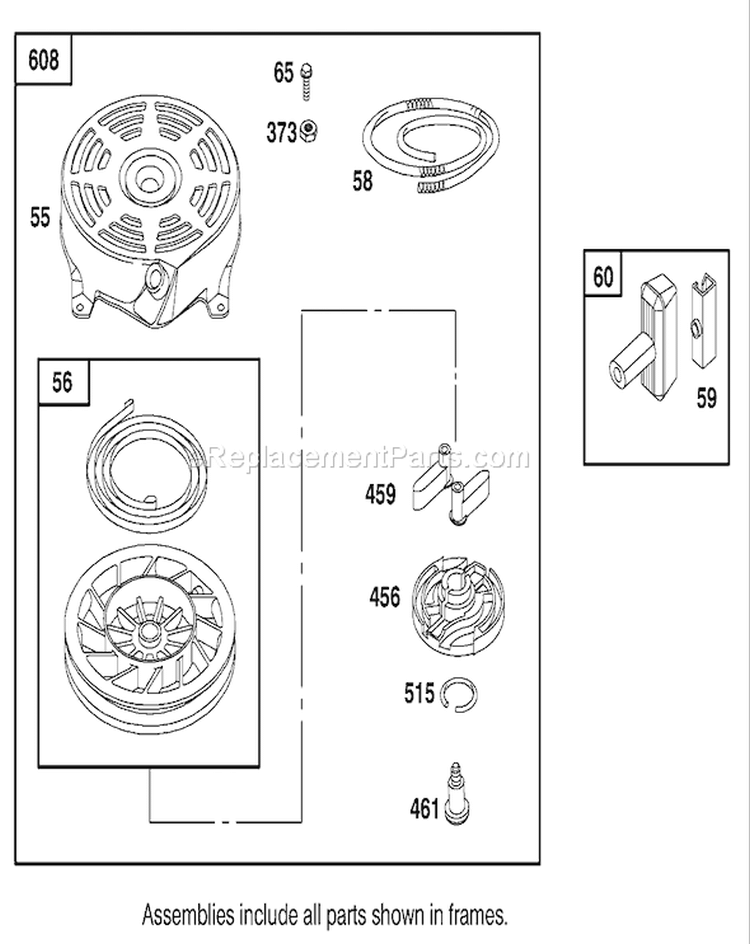 Page I Diagram and Parts List for 22162 9900001-9999999 - 1999 Toro Lawn Mower