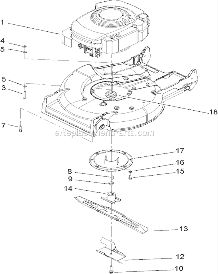 Engine Assembly Diagram and Parts List for 22167TE 240000001-240999999 - 2004 Toro Lawn Mower