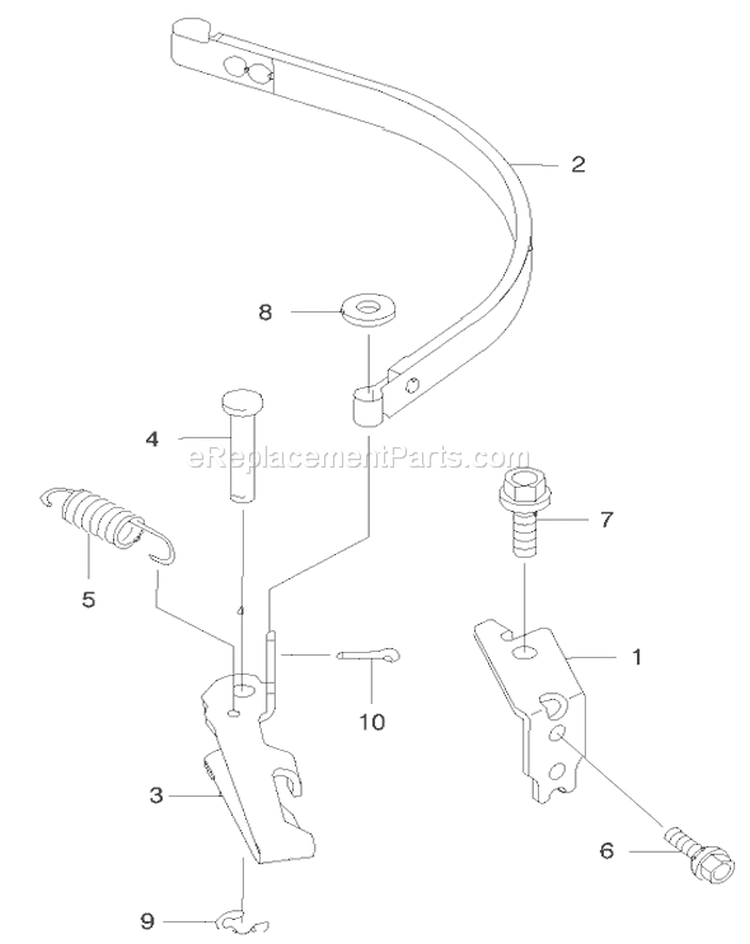 Brake Cover Diagram and Parts List for 22170 9900001-9999999 - 1999 Toro Lawn Mower