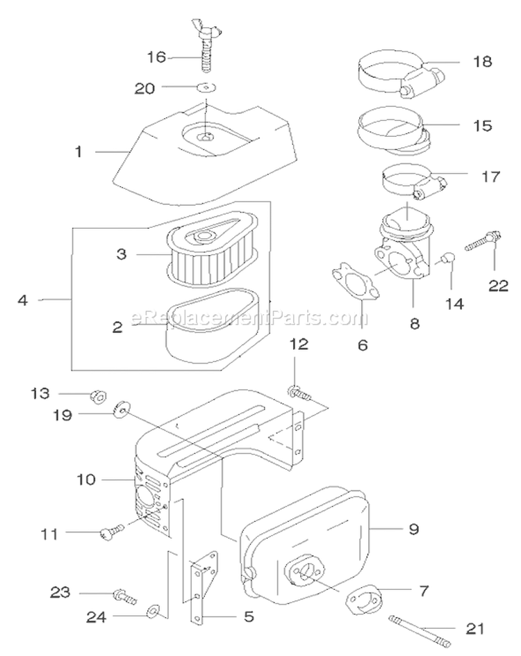 One Line Title Diagram and Parts List for 22171 220000001-220999999 - 2002 Toro Lawn Mower
