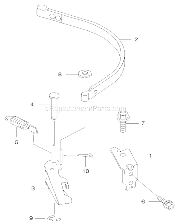 Brake Cover Diagram and Parts List for 22171 9900001-9999999 - 1999 Toro Lawn Mower