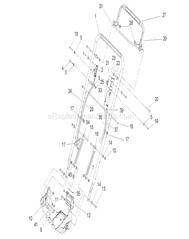 Page M Diagram and Parts List for 22176TE 250000001-250999999 - 2005 Toro Lawn Mower