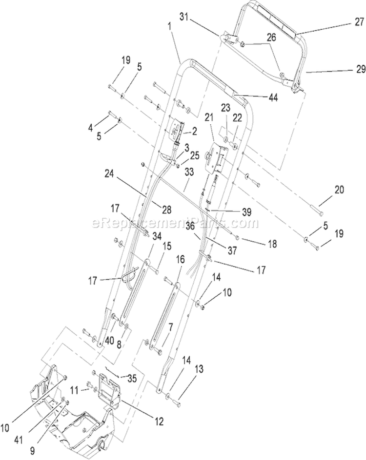 Page K Diagram and Parts List for 22176TE 280000001-280999999 - 2008 Toro Lawn Mower