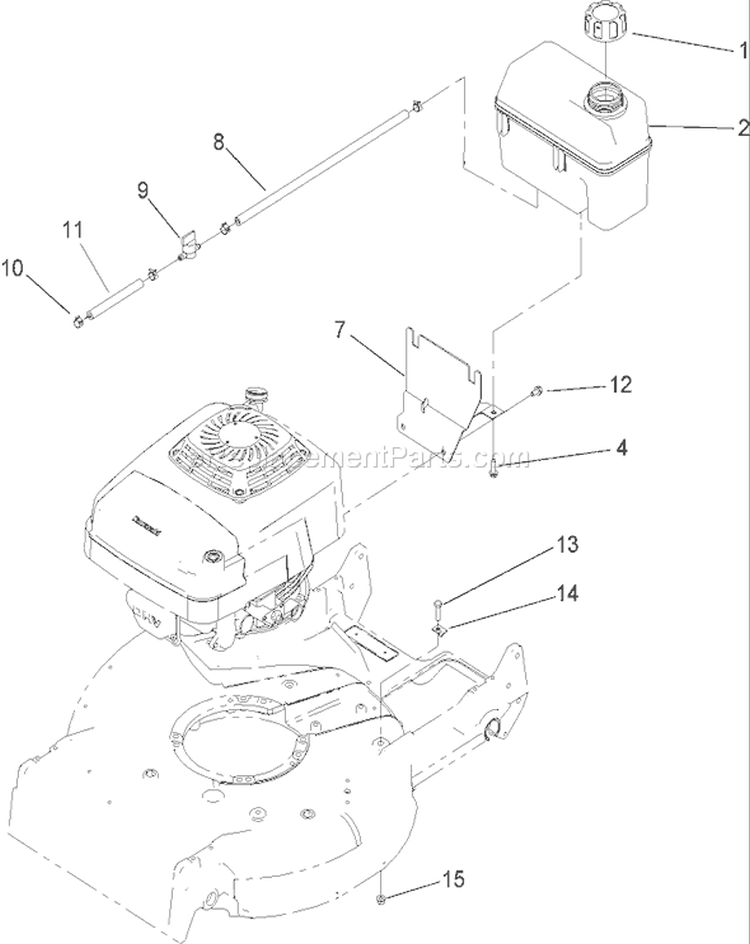 Page J Diagram and Parts List for 22177TE 260000001-260001050 - 2006 Toro Lawn Mower