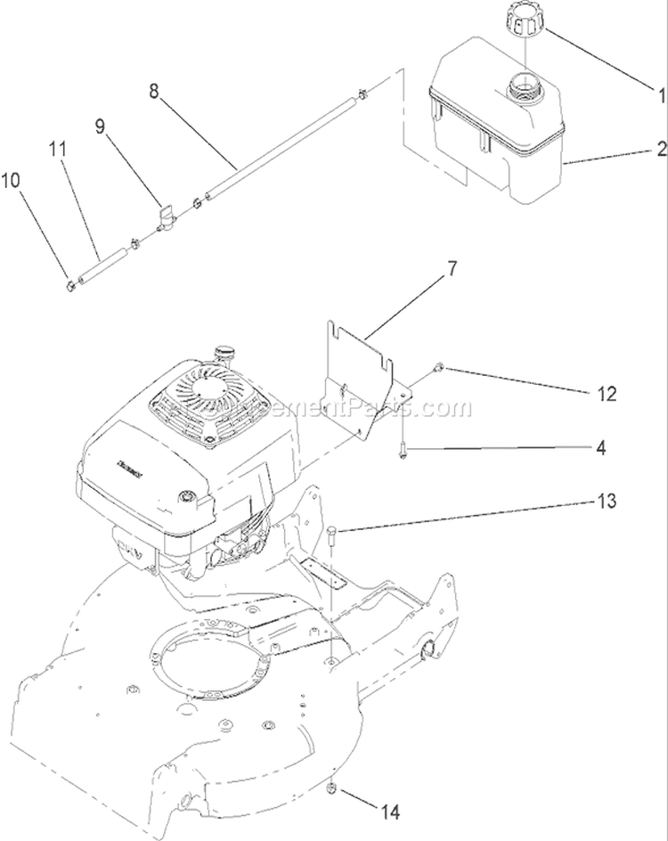 Page J Diagram and Parts List for 22177TE 270000001-270999999 - 2007 Toro Lawn Mower