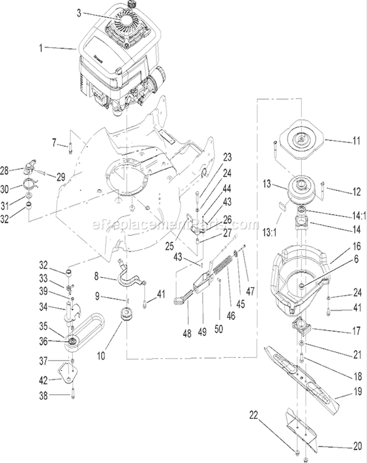 Page H Diagram and Parts List for 22177TE 270000001-270999999 - 2007 Toro Lawn Mower