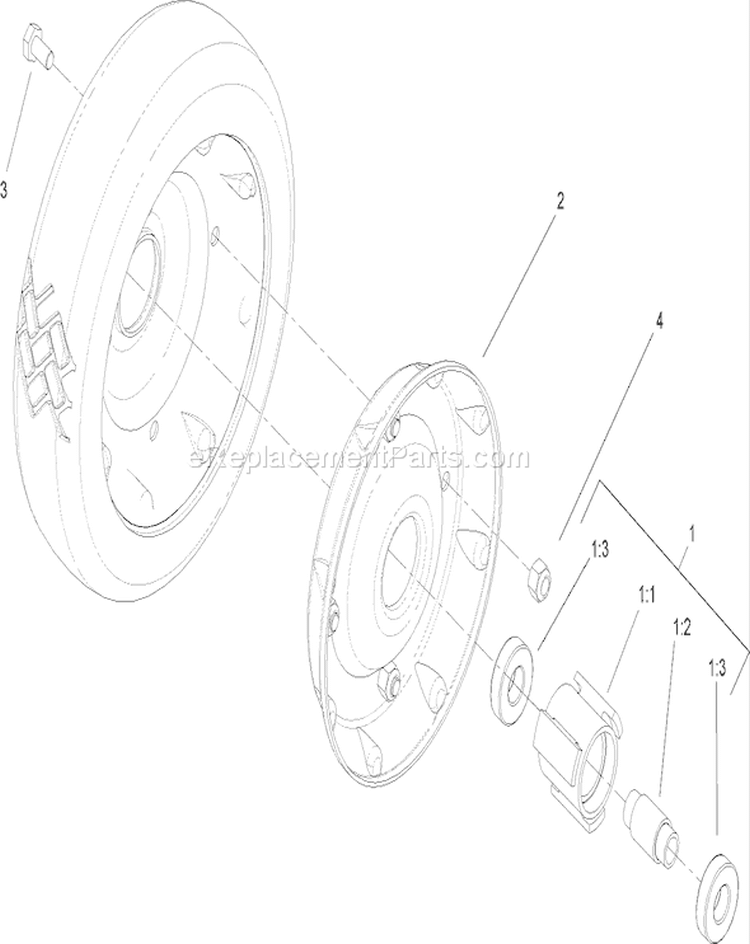 Page K Diagram and Parts List for 22177 240000001-240999999 - 2004 Toro Lawn Mower