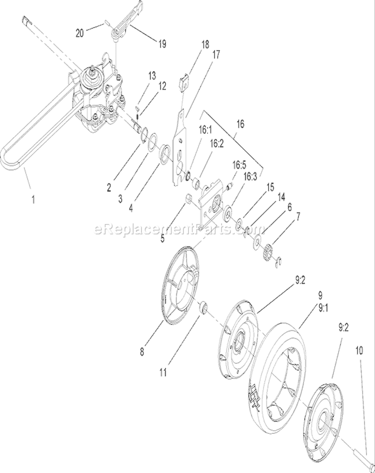 Page M Diagram and Parts List for 22177 250000001-250999999 - 2005 Toro Lawn Mower