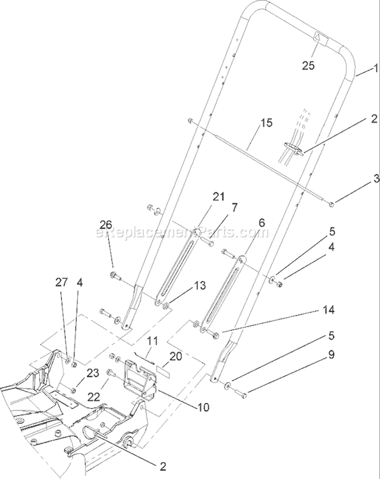 Page O Diagram and Parts List for 22177 250000001-250999999 - 2005 Toro Lawn Mower