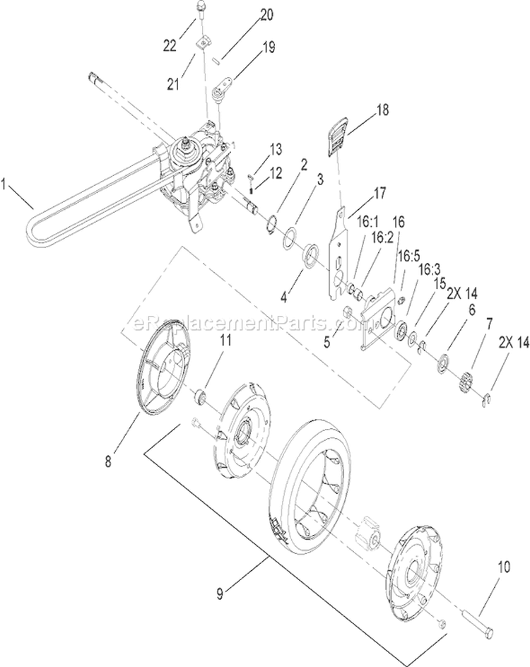 Page P Diagram and Parts List for 22178 260000001-260004000 - 2006 Toro Lawn Mower