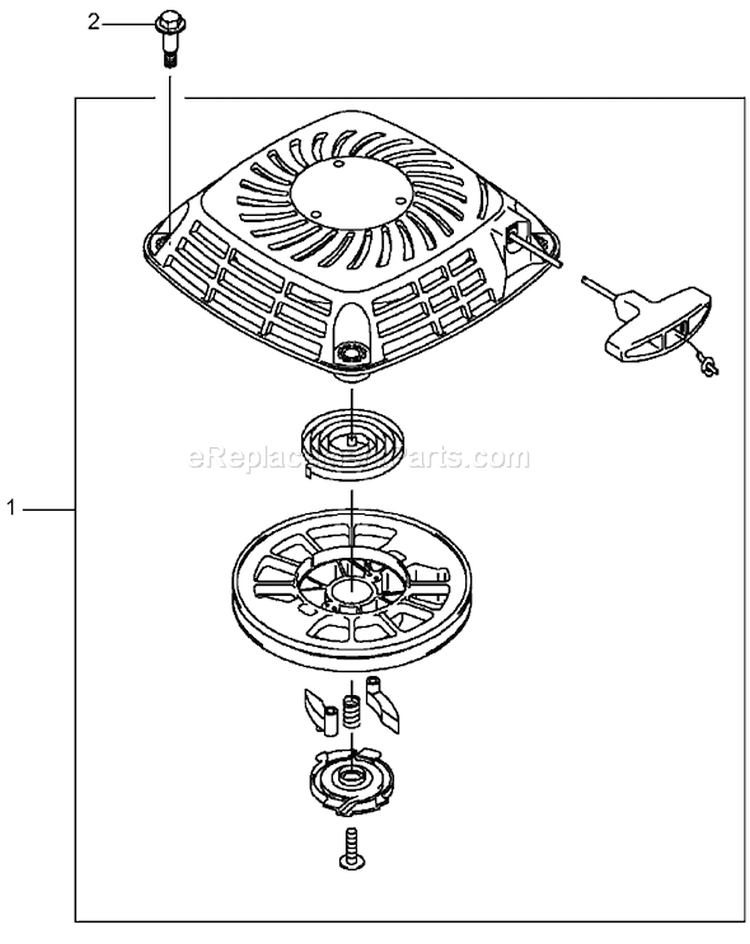Page T Diagram and Parts List for 22177 250000001-250999999 - 2005 Toro Lawn Mower