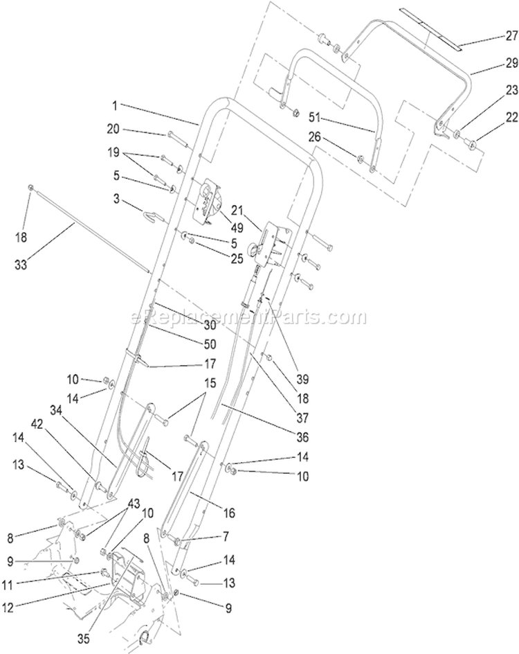 Page F Diagram and Parts List for 22187TE 310000001-310999999 - 2010 Toro Lawn Mower