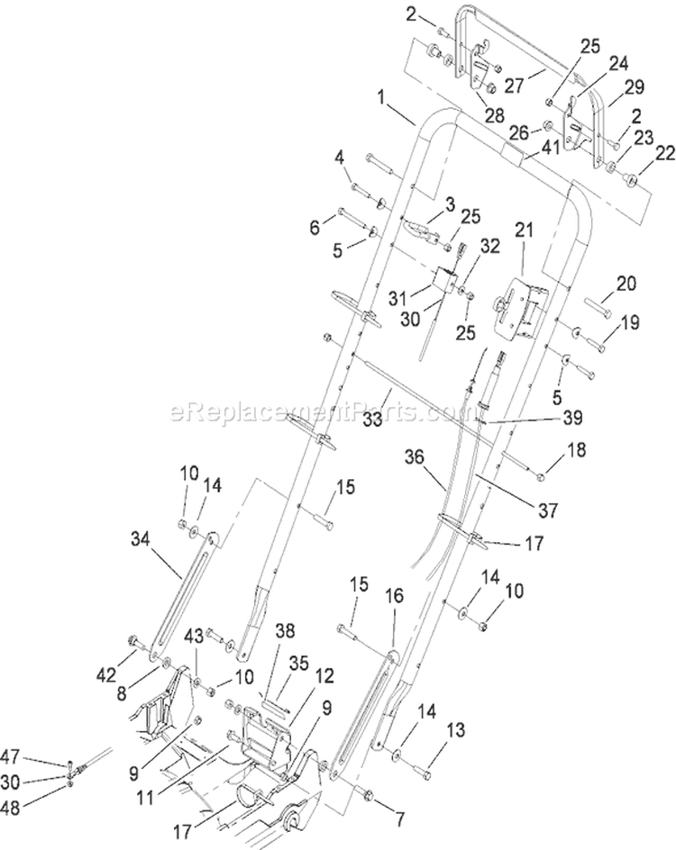 Page K Diagram and Parts List for 22187 290000001-290999999 - 2009 Toro Lawn Mower