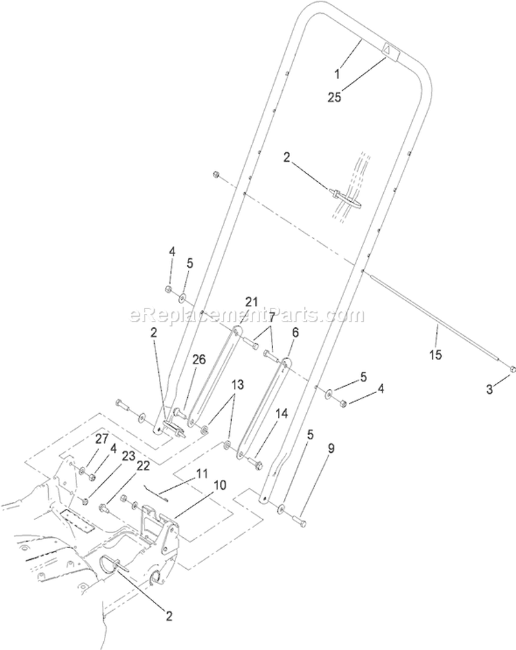 Page H Diagram and Parts List for 22188TE 310000001-310999999 - 2010 Toro Lawn Mower
