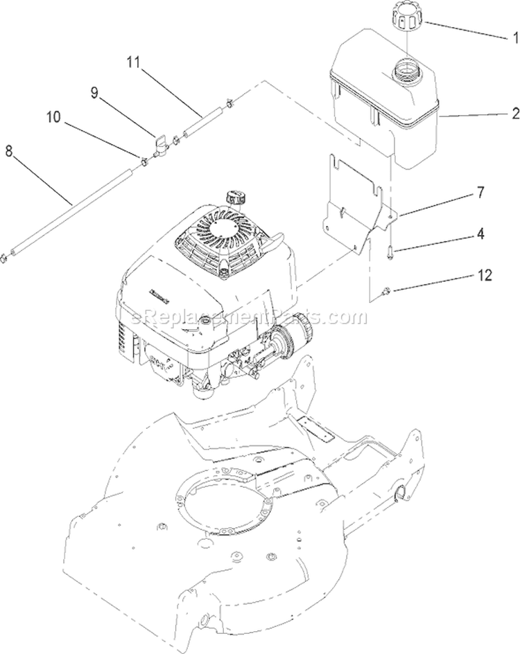 Page J Diagram and Parts List for 22188 270000001-270999999 - 2007 Toro Lawn Mower