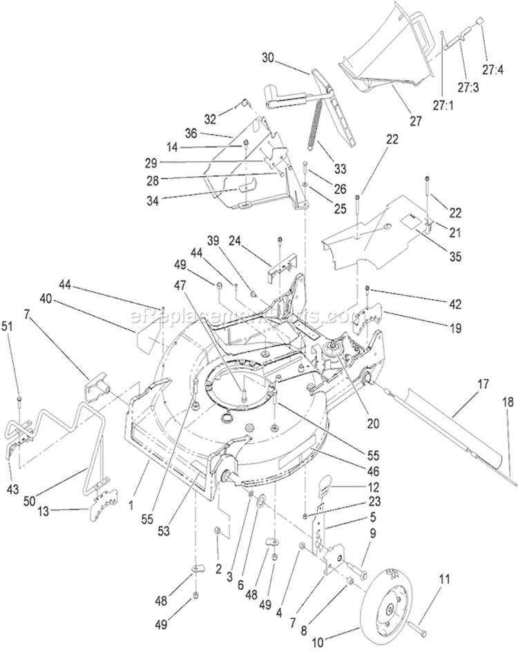 Page I Diagram and Parts List for 22188 310000001-310999999 - 2010 Toro Lawn Mower