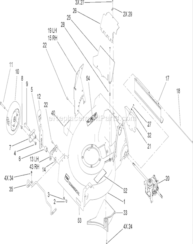 Page M Diagram and Parts List for 22189 270000001-270004000 - 2007 Toro Lawn Mower
