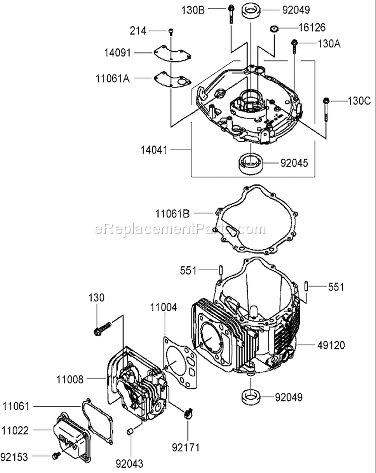 Page E Diagram and Parts List for 22189 270000001-270004000 - 2007 Toro Lawn Mower