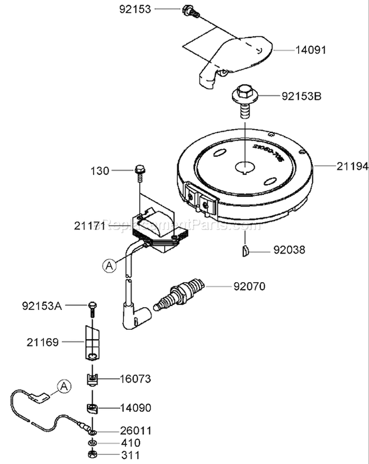 Page F Diagram and Parts List for 22189 270000001-270004000 - 2007 Toro Lawn Mower