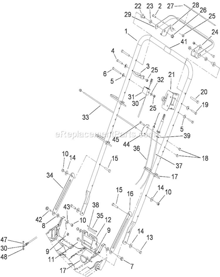 Page M Diagram and Parts List for 22190 290000001-290999999 - 2009 Toro Lawn Mower