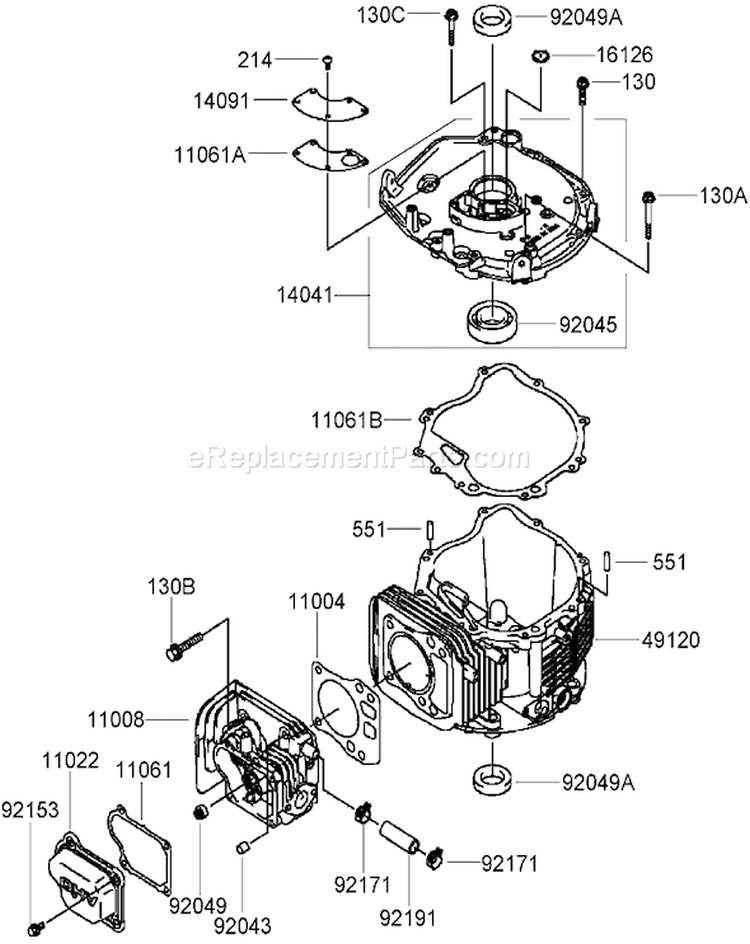 Page F Diagram and Parts List for 22190 270000001-270999999 - 2007 Toro Lawn Mower
