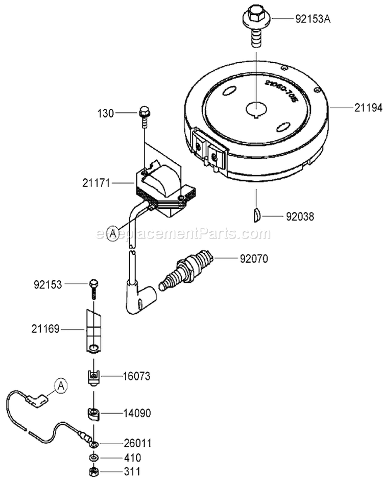 Page G Diagram and Parts List for 22190 270000001-270999999 - 2007 Toro Lawn Mower