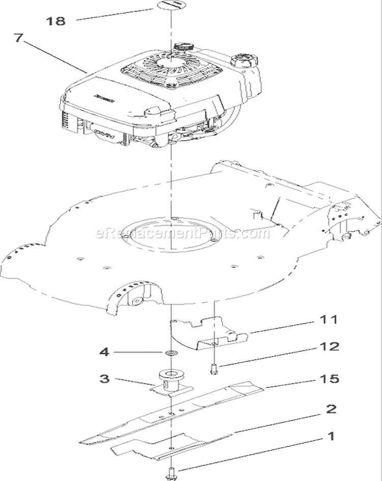 Page H Diagram and Parts List for 22193 280000001-280999999 - 2008 Toro Lawn Mower