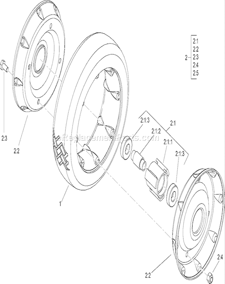 Page H Diagram and Parts List for 22189 270000001-270004000 - 2007 Toro Lawn Mower