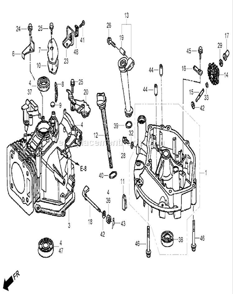 Cylinder Barrel Diagram and Parts List for 22195 310000001-310999999 - 2010 Toro Lawn Mower